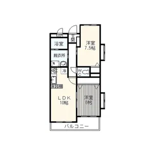 レアールマンションBeans【2階】の間取り