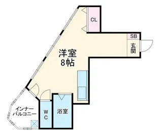 クリスタルビュー豊中南【4階】の間取り