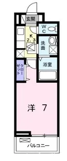 カーサ・ディーI【1階】の間取り