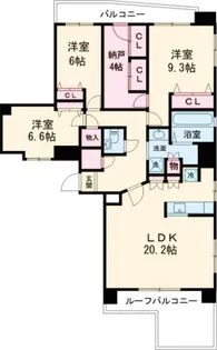 パークヒルズ町田【2階】の間取り
