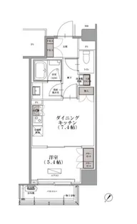 SKナインティ門前仲町【11階】の間取り