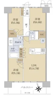 リビオ尼崎STATION CITY【1階】の間取り
