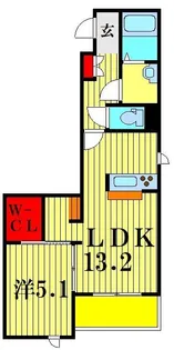 アルフラット・サージュ【2階】の間取り