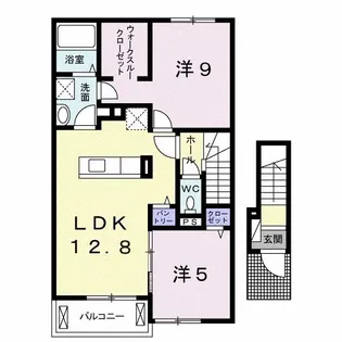 エレガンテ大町I【2階】の間取り