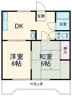 コーポ東荒子【2階】の間取り