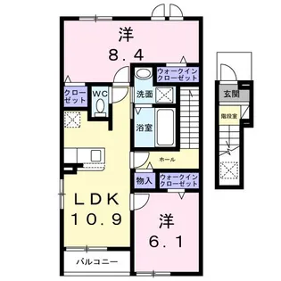 平山町アパート(028852901)【2階】の間取り