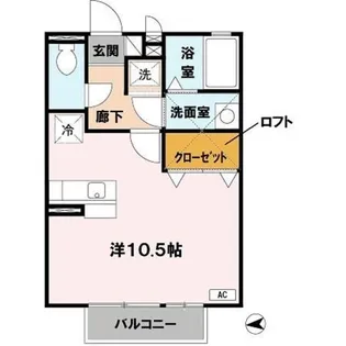 アムール西桂 B棟【2階】の間取り