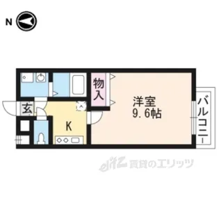 エスペランサ山科【1階】の間取り