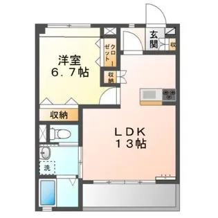 ラフィネ和合 A【1階】の間取り