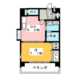 グレースサワ【4階】の間取り