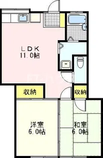 ハイムシルビア【1階】の間取り