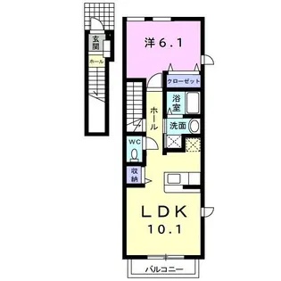 ライツェント ヴィラ【2階】の間取り