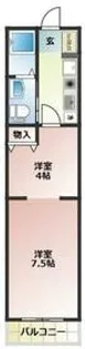エンドレス北町【1階】の間取り