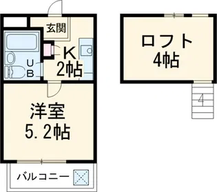メゾンレオ丘の上【2階】の間取り