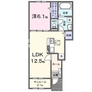 スリム 875【1階】の間取り