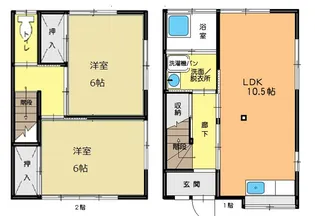 静岡県御殿場市中畑【一戸建】の間取り