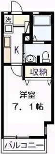 パレドフルール【2階】の間取り