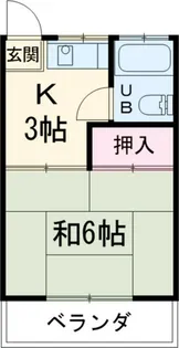 第一落合荘【2階】の間取り