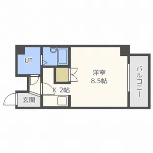 セゾン・ドゥ・ブランシェ北21条【4階】の間取り