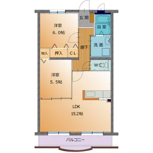 Grande 美坂【1階】の間取り