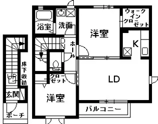 シャーメゾンプレミアムC【2階】の間取り