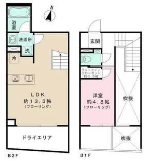 IPSE代々木上原DLX【1階】の間取り