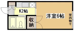 広島県広島市南区翠3【アパート】の間取り