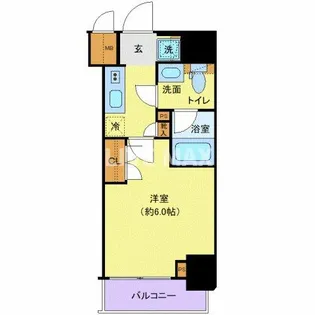 プレール・ドゥーク北品川【10階】の間取り