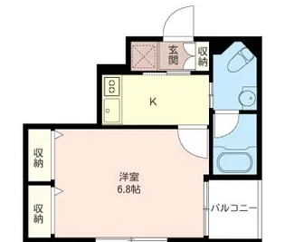 1Kの間取り画像