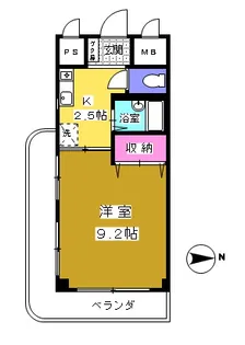 ドエルシャルマン【2階】の間取り