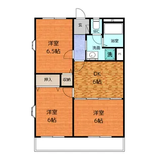 センチュリーハイツ橘【3階】の間取り