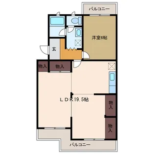 静岡県浜松市中央区本郷町【マンション】の間取り
