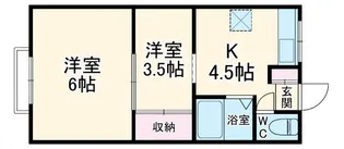 石田マンション【2階】の間取り