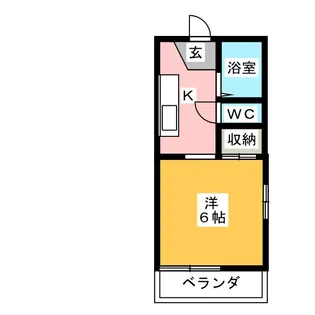 クレール朝日ヶ丘【2階】の間取り