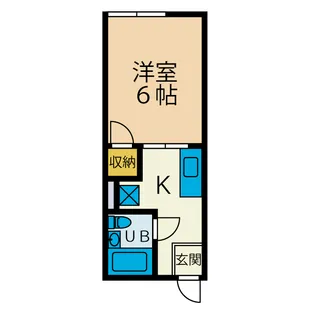 1Kの間取り画像