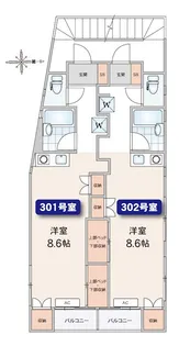 1Rの間取り画像