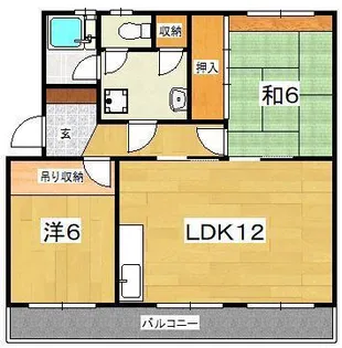 ハイツ中山【2階】の間取り