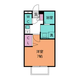 セジュールつるみ【1階】の間取り