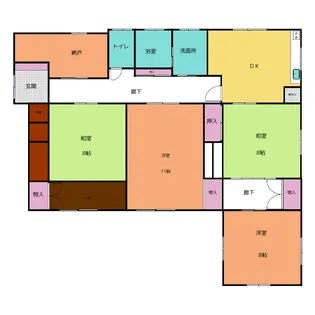 静岡県浜松市中央区頭陀寺町【一戸建】の間取り