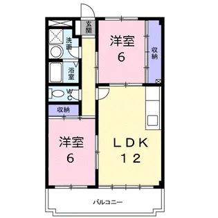 メトロポール東川口【3階】の間取り