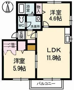 サザンガーデン C棟【1階】の間取り