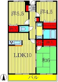 サポーレ天王台【3階】の間取り