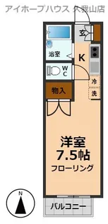 オークビレッジB棟【1階】の間取り