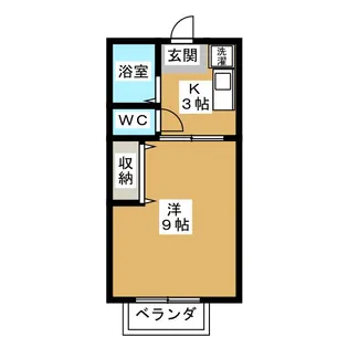 アヴァンウェールICHIKAWA【2階】の間取り