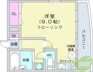 ハイレジデンス南光台【1階】の間取り