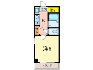 ストゥ-ディオKS【2階】の間取り