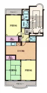 エクセル若葉【3階】の間取り