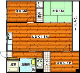 広島県広島市南区段原南2【マンション】の間取り