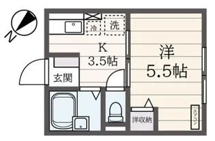 神奈川県横浜市金沢区釜利谷東8【アパート】の間取り