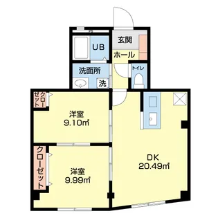 リバーサイド前橋【1階】の間取り